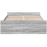  Okvir za krevet s ladicama boja sivog hrasta 135x190 cm | Eponuda.ba