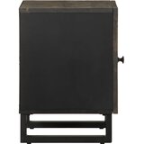  Noćni ormarići 2 kom crni 40x33x46 cm od masivnog drva manga | shoptok.hr