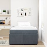  Krevetna konstrukcija Tamno siva 120 x 200 cm tkanina | shoptok.hr