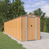 vidaXL vrtna lopa svetlo rjava 192x938x223 cm pocinkano jeklo | Shoptok.si