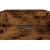  Zidni noćni ormarići 2 kom dimljenog hrasta 35x35x20 cm Smeđa | Shoptok.si