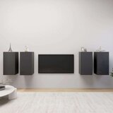 TV omarice 4 kosi sive 30,5x30x60 cm iverna plošča, (20732549) Cene