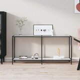 vidaXL Konzolni stol bijeli 160 x 35 x 75,5 cm od kaljenog stakla Cijene