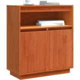 vidaXL Ormarić / Komoda Voštano smeđa 70 x 34 x 80 cm Masivna borovina | shoptok.hr