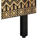 vidaXL Komoda 40x33,5x75 cm trden robusten mangov les in kovina | Shoptok.si