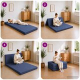 SOFA na razvlačenje 80 x 67 x 45 cm Plava | Eponuda.com