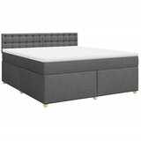 vidaXL Okvir kreveta s oprugama i madrac svjetlosivi 180x200cm tkanina | shoptok.hr