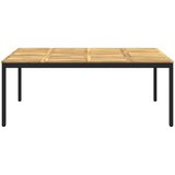  Stol za večeru u vrtu Bijela i crna 196 x 100,5 x 75 cm | shoptok.hr
