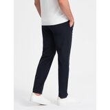 Ombre Men's smart chino SLIM FIT pants - navy blue | Eponuda.ba