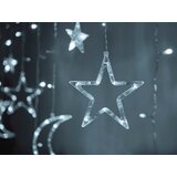  LED zavjesa 138kom. zvijezde i mjesec hladno bijele 2,5m | shoptok.hr