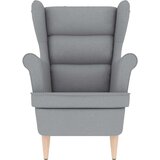  Fotelja svjetlosiva 74x84x100 cm od tkanine | shoptok.hr