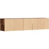 vidaXL Kotna omarica dimljeni hrast 200x40x45 cm inženirski les | Shoptok.si