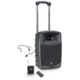 roadbuddy 10 hs B5, akumulatorski zvočnik z naglavnim mikrofonom, 600 mhz - - audio-kondric