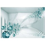  Samoljepljiva foto tapeta - Diamond Corridor (Turquoise) 98x70 | shoptok.hr