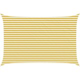  Jedrilica za sunčevu sjenu Žuta i bijela 3 x 5 m HDPE | shoptok.hr