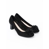 GOODIN Black pumps with a decorative beaded brooch | shoptok.hr