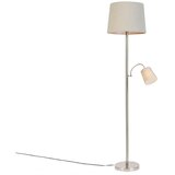 QAZQA Pametna stoječa svetilka s sivim senčnikom, vključno z WiFi A60 in E14 - Retro | Shoptok.si