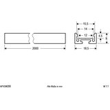 EVN Lichttechnik Zelo ploščat aluminijast profil APXSW200, (20890853) | Shoptok.si