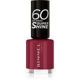 Rimmel London 60 Seconds Super Shine lak za nohte s hitrim su&scaron;enjem 8 ml odtenek 710 Oh My Cherry cene