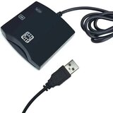 RIFF Čitalec pametnih kartic PC/SC CCID ISO7816 s kablom USB 2.0 črne barve, (21155106) | Shoptok.si