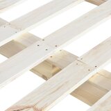  Okvir za krevet od paleta od masivne borovine 200 x 200 cm | shoptok.hr