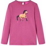 vidaXL Dječja majica dugih rukava boja maline 116 | shoptok.hr