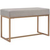  Klupa 80 cm siva baršunasta | shoptok.hr