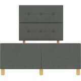  Krevetna konstrukcija Tamno siva 120 x 200 cm tkanina | shoptok.hr