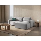 Micadoni Svetlo siva raztegljiva kotna sedežna garnitura (desni kot) Jodie – Home | Shoptok.si