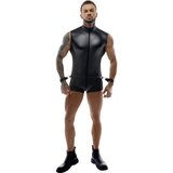 Svenjoyment Short Sleeveless Matte Look Jumpsuit 2150476 Black S | Shoptok.si