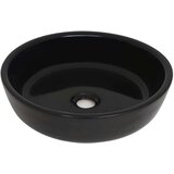 Keramički okrugli umivaonik 42x12 cm crni | shoptok.hr