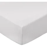 Siva napenjalna rjuha iz bombažnega perkala 90x190 cm Cotton Percale –