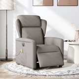 Maison Chic Električni masažni naslanjač - Relax naslanjač taupe blago, (22134547) | Shoptok.si
