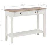  Konzolni stol bijeli 110 x 35 x 80 cm drveni | shoptok.hr