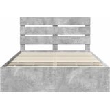  Krevetna konstrukcija s ladicama Betonski sivi 140 x 190 cm Siva 196 x 143 x 100 cm | Shoptok.si