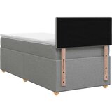  Boxspring krevet s madracem Svjetlosiva 90 x 190 cm Tkanina | shoptok.hr