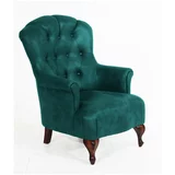 Max Winzer Kerozin zelena fotelja od imitacije kože Camilla