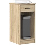 vidaXL Računalniški stolp s predalom sonoma hrast 35x45x77 cm Cene