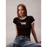 Calvin Klein Jeans Majica '1968' črna / bela | Shoptok.si