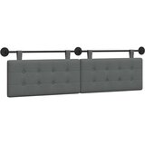  Držeće uzglavlje Zidne Tamno siva 170 x 55 x 5 cm tkanina - Tamno siva 160 cm bez LED | shoptok.hr