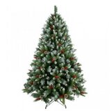  Novogodišnja jelka snežna sa šišarkama i bobicama 210 cm 220029 Cene