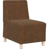 vidaXL Sofa stol z blazino 2 pcs Rjava 55 cm Umetno semiš usnje | Shoptok.si