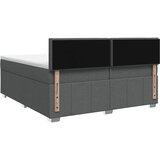  LED okvir za krevet s madracem Tamnosiva 200 x 200 cm Tkanina | shoptok.hr