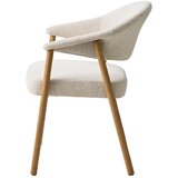 Unique Furniture Krem blagovaonske stolice u setu s naslonima za ruke 2 kom od punog hrasta Elk – | shoptok.hr
