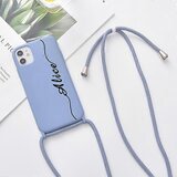 INORCO Mehak silikonski ovitek z imenom po meri za iPhone, ovitek s pakom za iPhone 12 Pro Max, (21854857) Cene