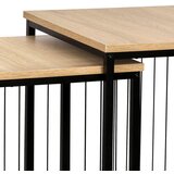 Mömax set mizic neapel, 2-Delni, barva hrasta, črna | Shoptok.si