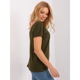 BASIC Feel Good T-shirt-RV-TS-4662.22-khaki | Shoptok.si