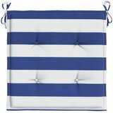  Jastuci za vrtne stolice 6 kom plavo-bijeli 50x50x4 cm tkanina | shoptok.hr