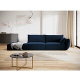 Mazzini Sofas Temno modra žametna sedežna garnitura desni kot 264 cm Vanda – | Shoptok.si