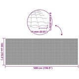 Vrtna ograda dvostrana bijela 1,8x5 m PVC | shoptok.hr